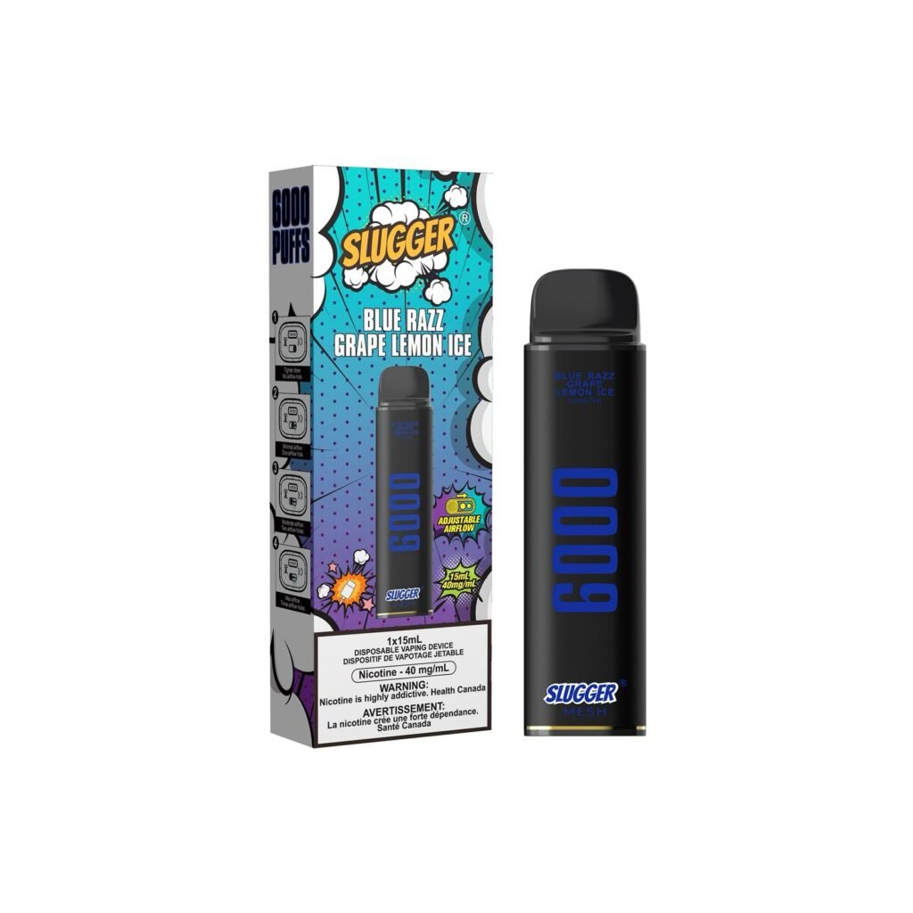 SLUGGER BLUE RAZZ GRAPE LEMON ICE 6K 40MG