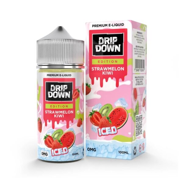 DRIP DOWN EDITION STRAWMELONKIWI ICED 0MG 100ML