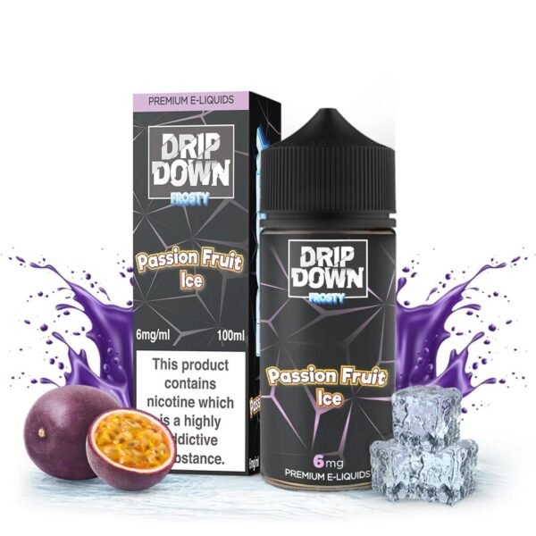 DRIP DOWN FROSTY  PASSION FRUIT ICE 6MG 100ML
