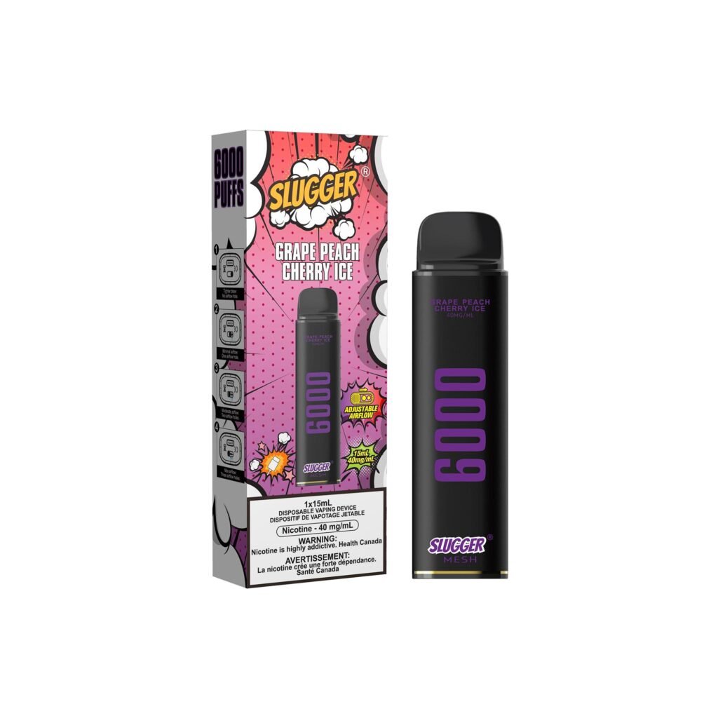 SLUGGER GRAPE PEACH CHERRY ICE 6K 40MG