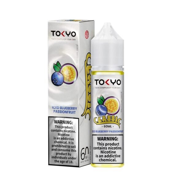 ICED BLUEBERRY PASSION 60ML TOKYO CLASSIC ICED BLUEBERRY PASSION FRUIT 12MG 60ML