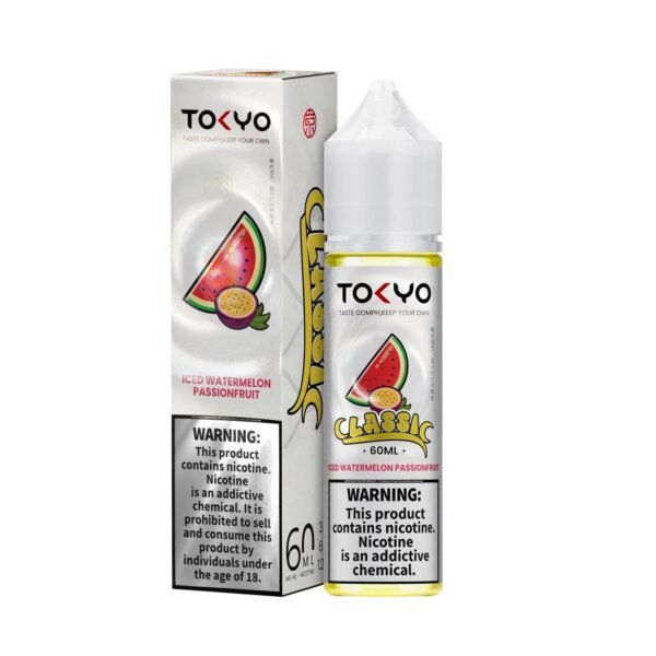 ICED WATERMELON PASSION FRUIT 60ML TOKYO CLASSIC ICED WATERMELON PASSION FRUIT 12MG 60ML