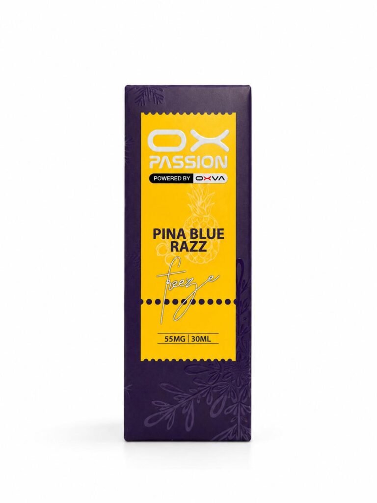 OX PASSION FREEZE PINA BLUE RAZZ 55MG 30ML
