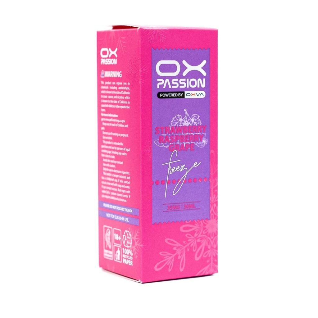 OX PASSION FREEZY STRAWBERRY RUSPBERRY GRAPE 35MG 30ML