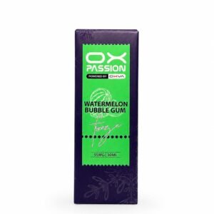 OX W B G 55 OX PASSION FREEZY WATERMELON BUBBLEGUM55MG 30ML
