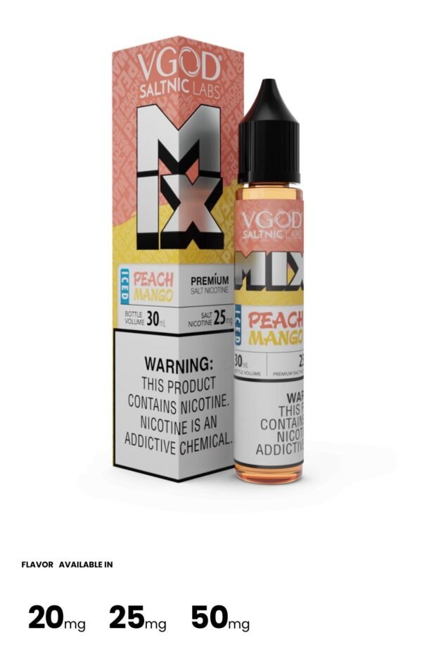 VG PM VGOD SALT ICE PEACH MANGO MIX 25MG 30ML