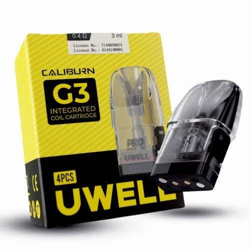 Caliburn Cartridge G3 INTEGRATED COIL CALIBURN G3 INTEGRATED COIL CARTRIDGE 0.4 3ML