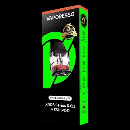VAPORESSO XROS COREX SERIESS 0.6 3ML OHM MESH POD VAPORESSO XROS COREX SERIESS 0.6 3ML OHM MESH POD