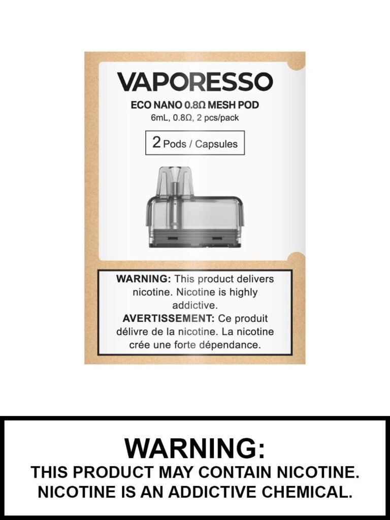 VAPORESSO ECO NANO 08 OHM MESH POD 6ML