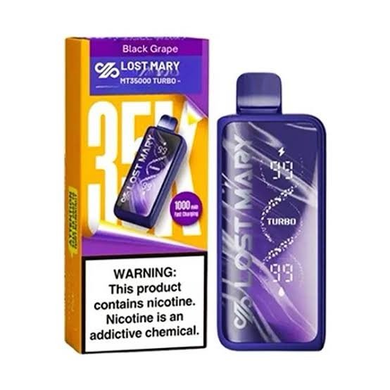 LOST MARY MT35K TURBO 
BLACK GRAPE 50MG