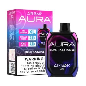 AURA BLUE RAZZ ICE 25K 50MG